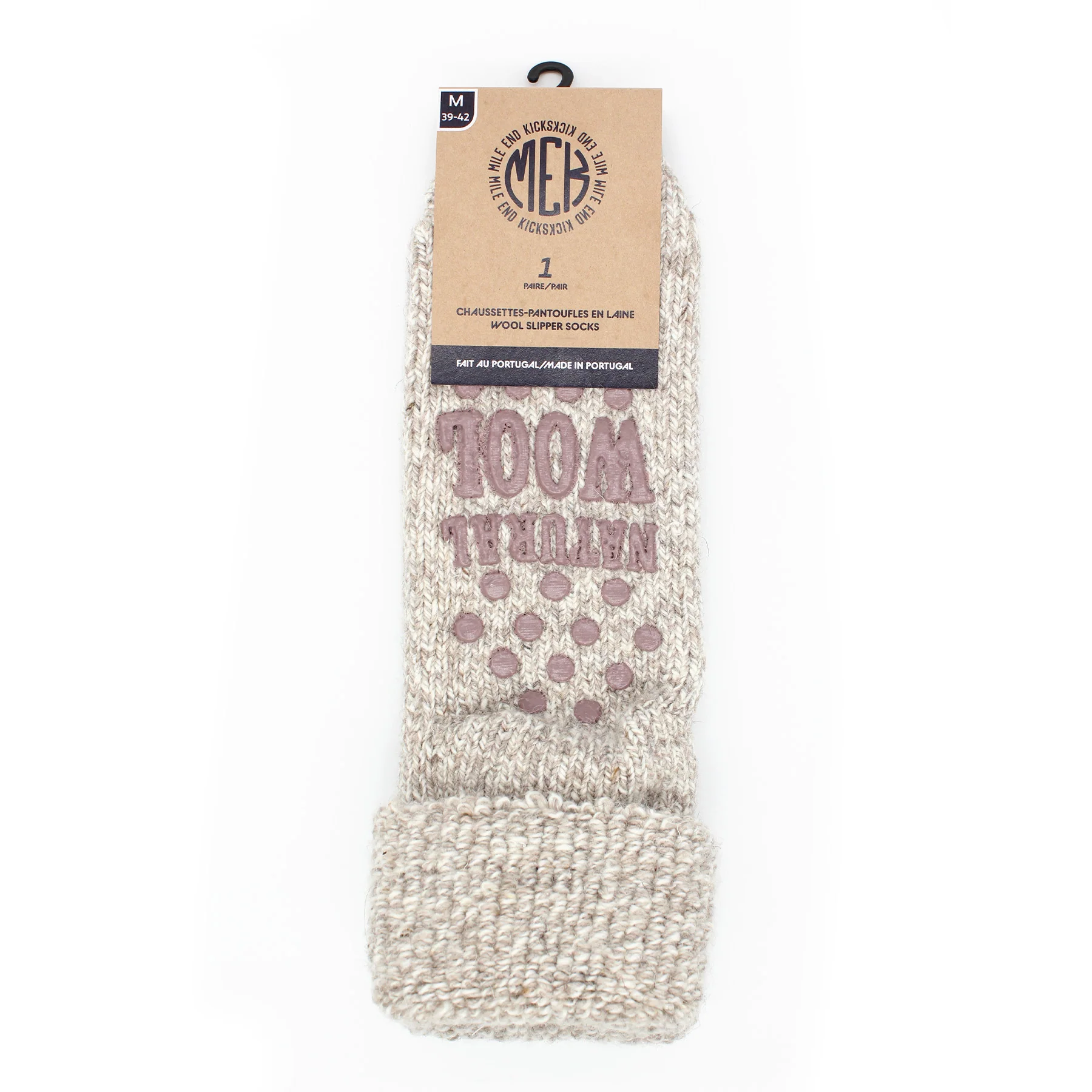 MEK - Wool Slipper Socks
